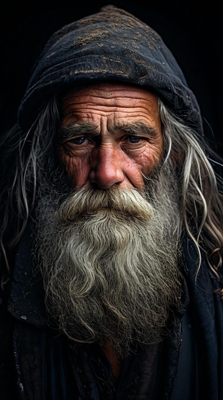 Weathered mariner portrait