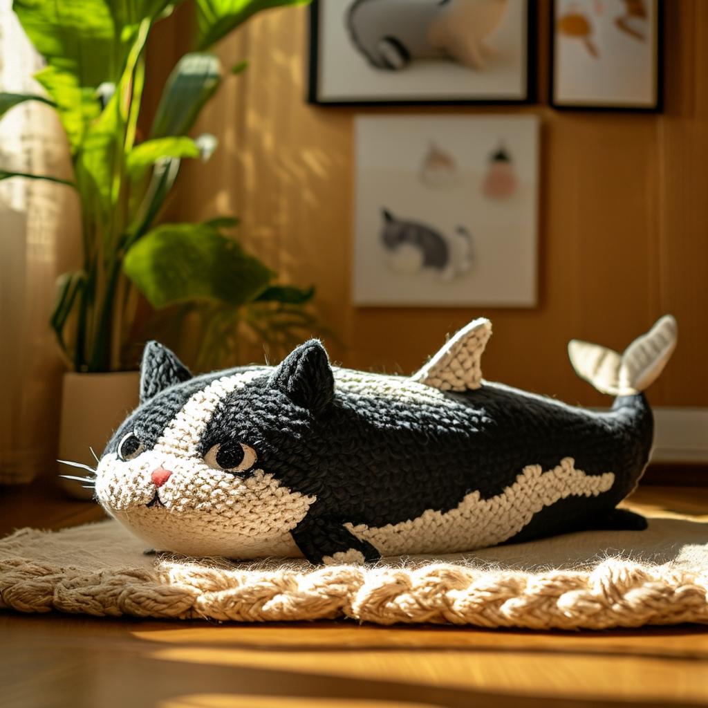 Cat whale plush alt