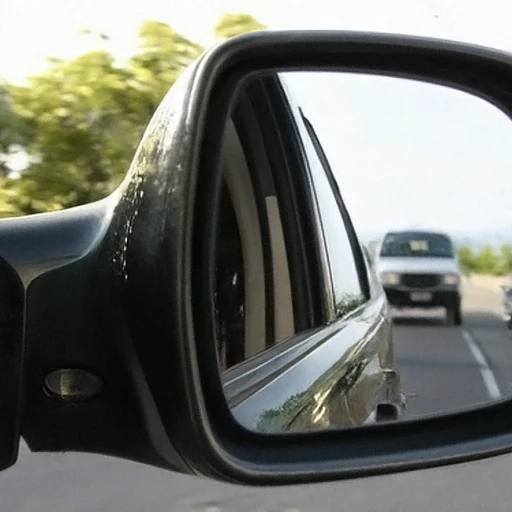 PixelDiT2 sample, ImageNet class: car mirror